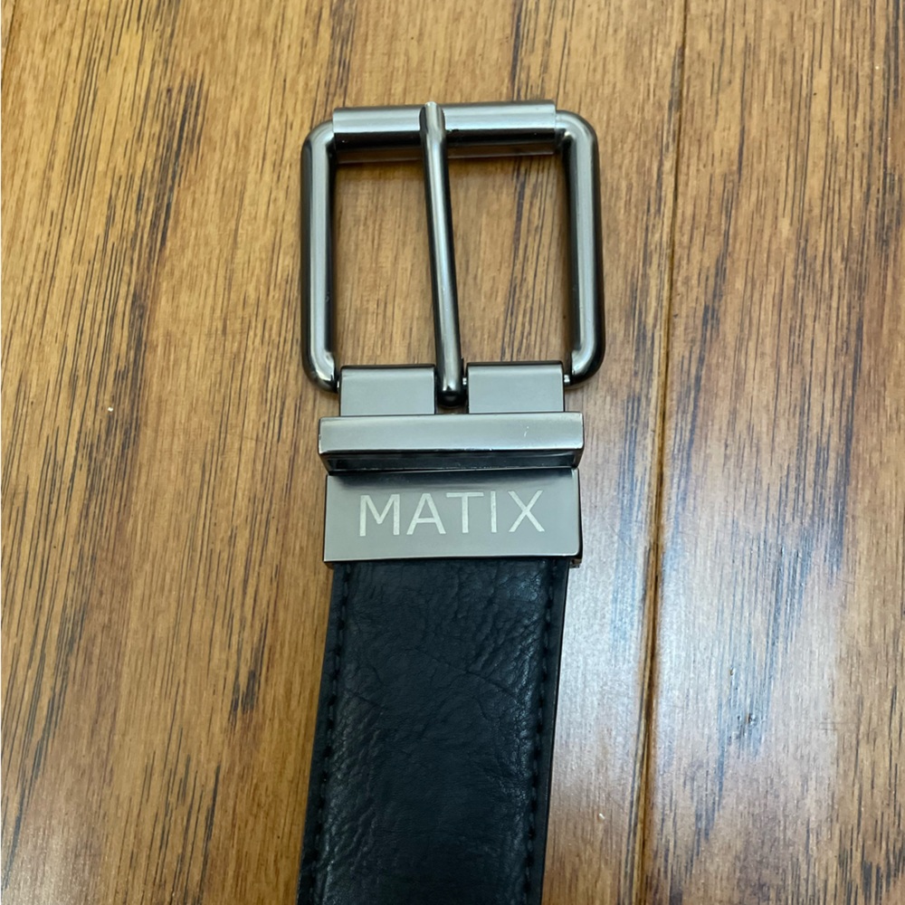 Matix Black Leather Belt